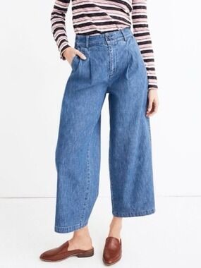 Madewell Wide Leg Crop Jeans Size 10